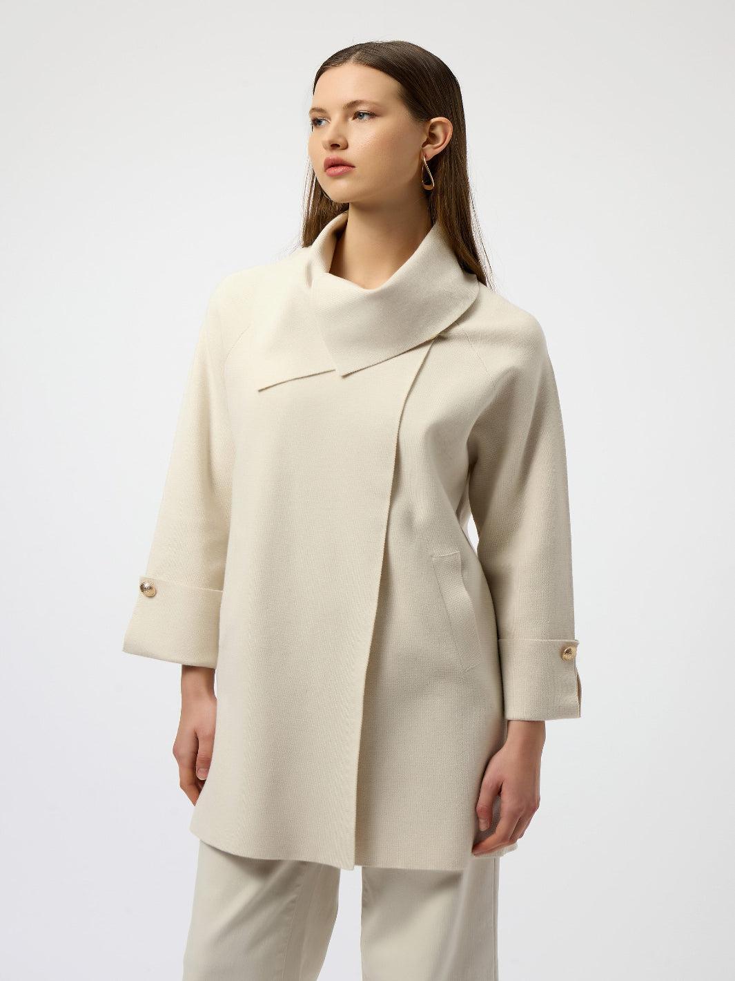 Joseph Ribkoff Shawl Collar Jacket In Birch 254956-Nicola Ross
