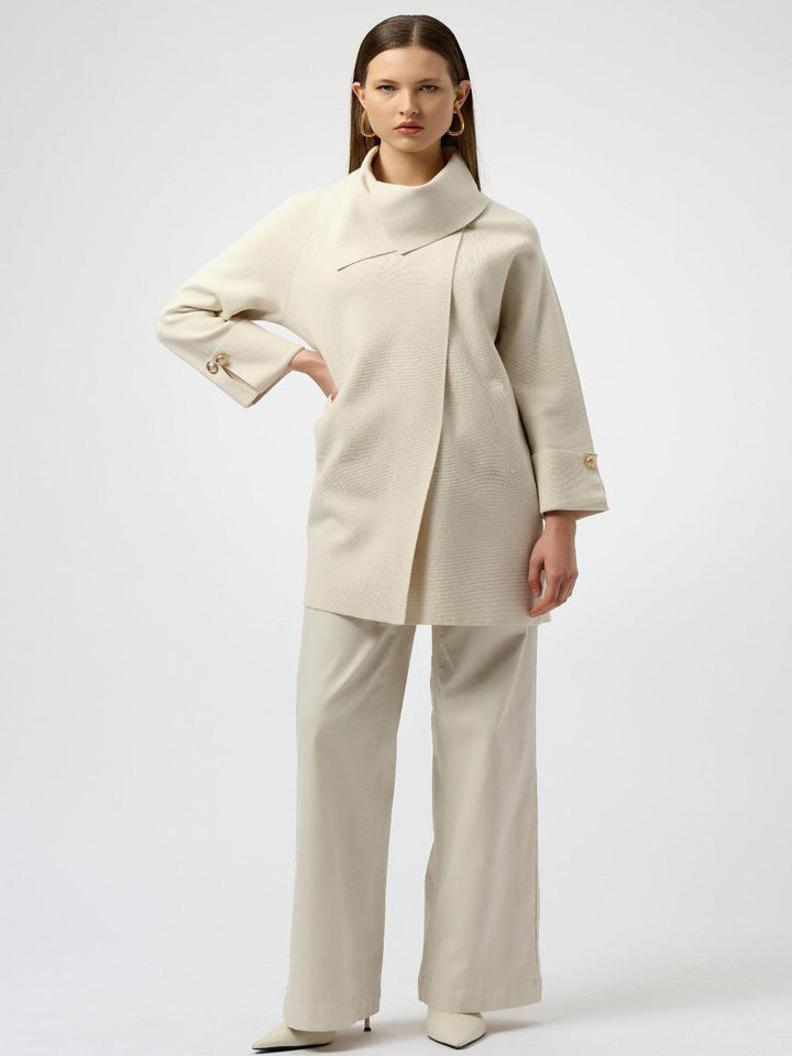 Joseph Ribkoff Shawl Collar Jacket In Birch 254956-Nicola Ross