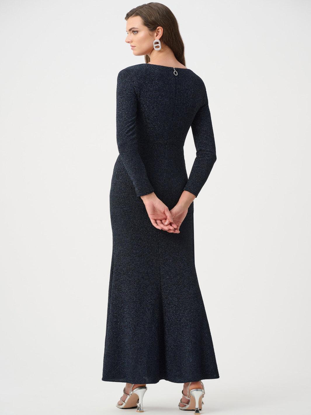 Joseph Ribkoff Shimmer Maxi Dress In Navy 263735-Nicola Ross