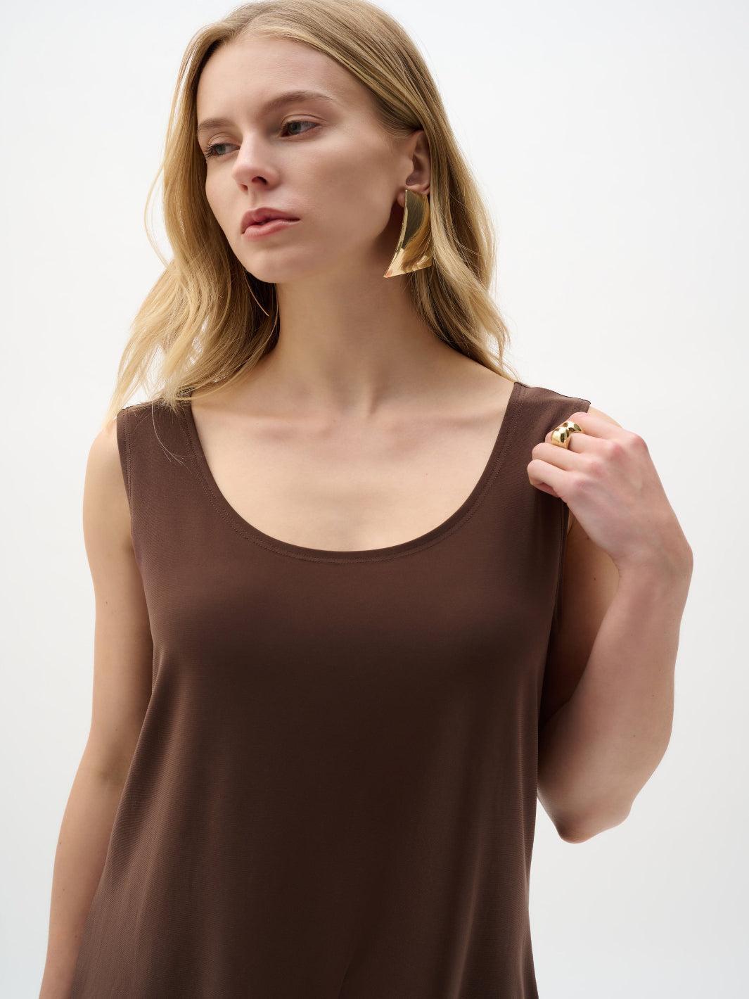 Joseph Ribkoff Silky Camisole In Mahogany 251970-Nicola Ross
