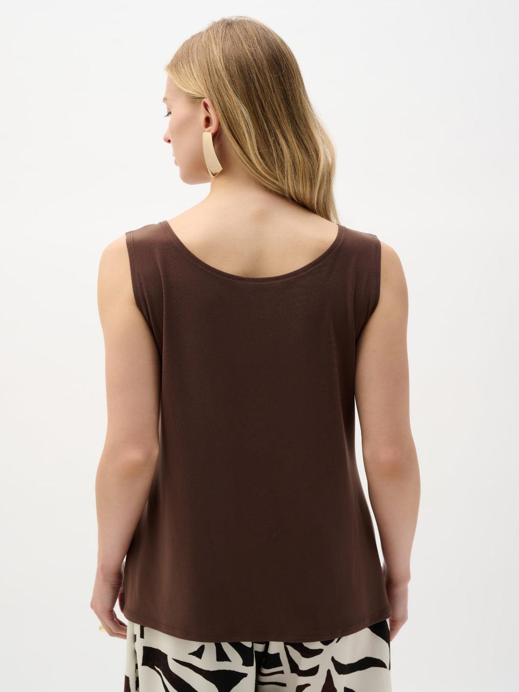 Joseph Ribkoff Silky Camisole In Mahogany 251970-Nicola Ross