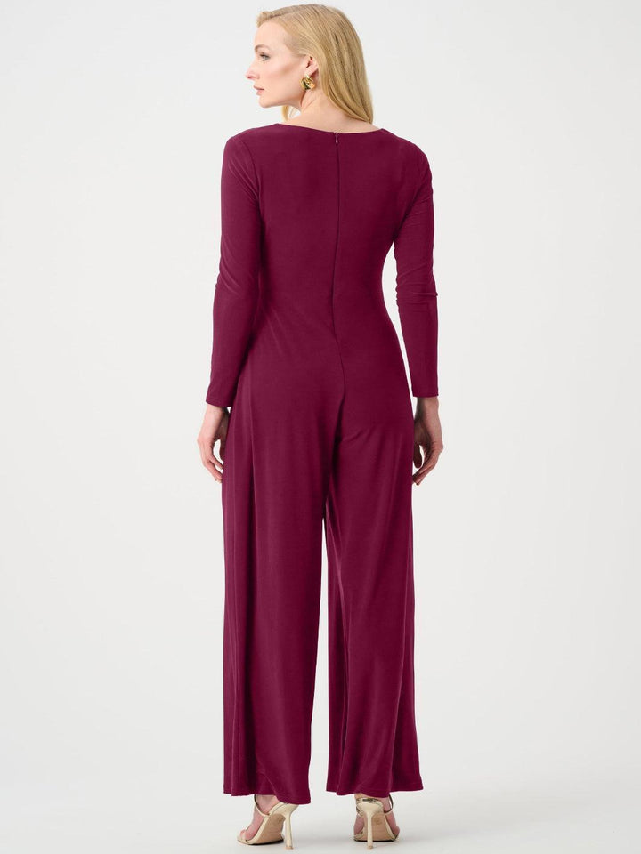 Joseph Ribkoff Silky Wide Leg Jumpsuit In Berry Burst 263763-Nicola Ross