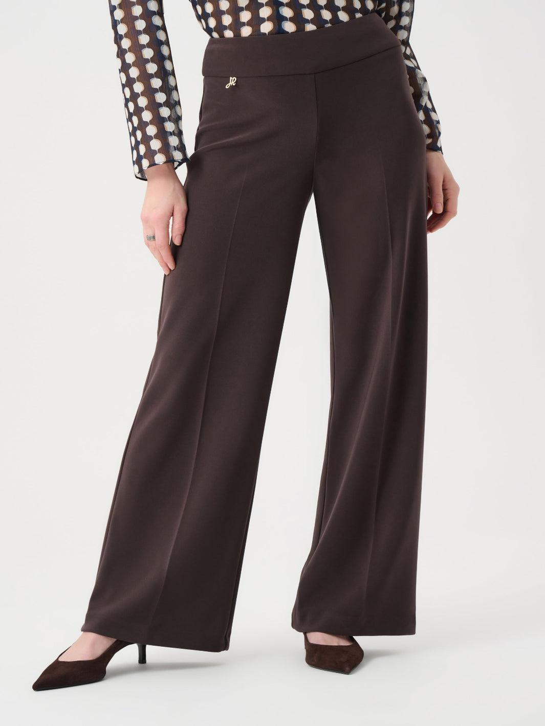 Joseph Ribkoff Silky Wide Leg Trousers In Mocha 263074-Nicola Ross
