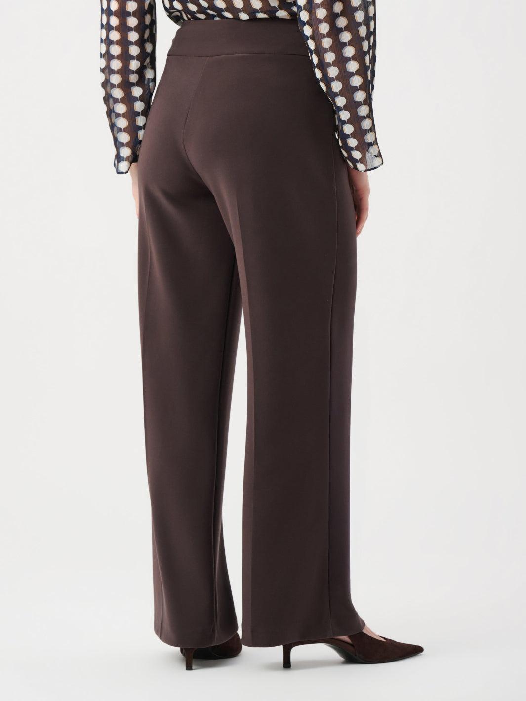 Joseph Ribkoff Silky Wide Leg Trousers In Mocha 263074-Nicola Ross