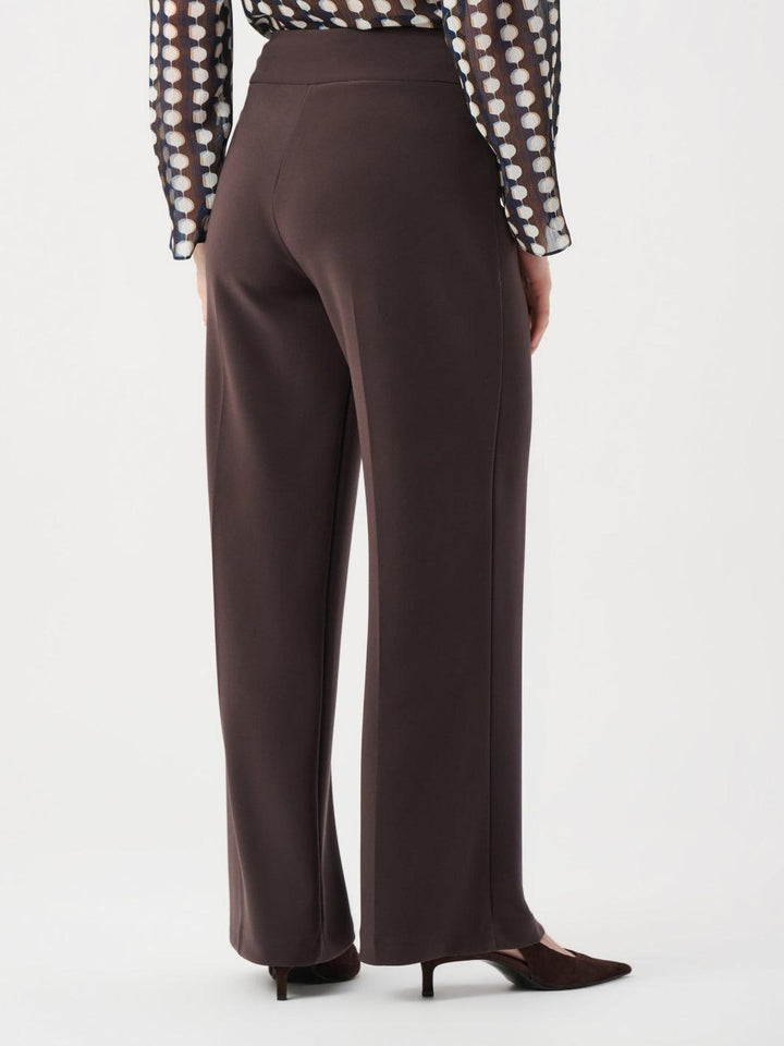 Joseph Ribkoff Silky Wide Leg Trousers In Mocha 263074-Nicola Ross