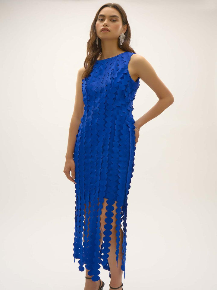 Joseph Ribkoff Sleeveless Bodycon Dress In Royal Sapphire 252712-Nicola Ross