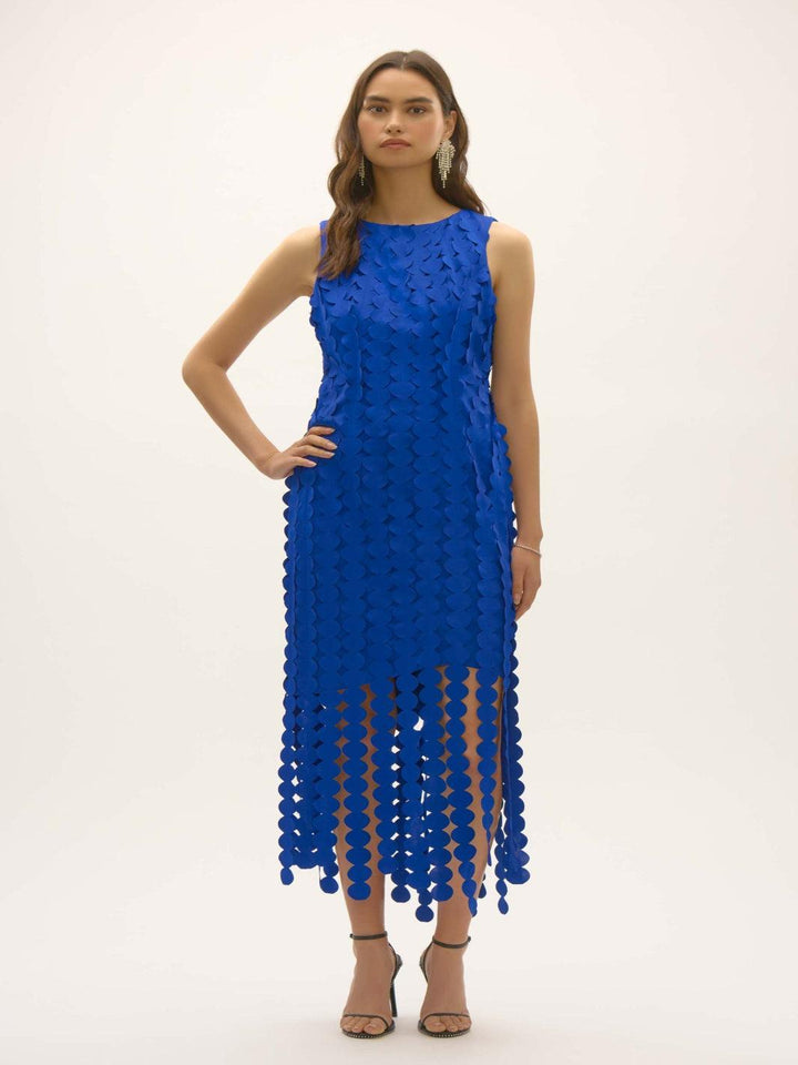 Joseph Ribkoff Sleeveless Bodycon Dress In Royal Sapphire 252712-Nicola Ross