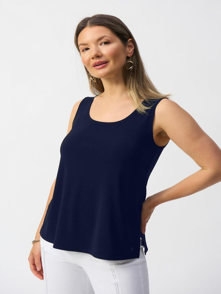 Joseph Ribkoff Sleeveless Top In Midnight Blue 251970CO-Nicola Ross