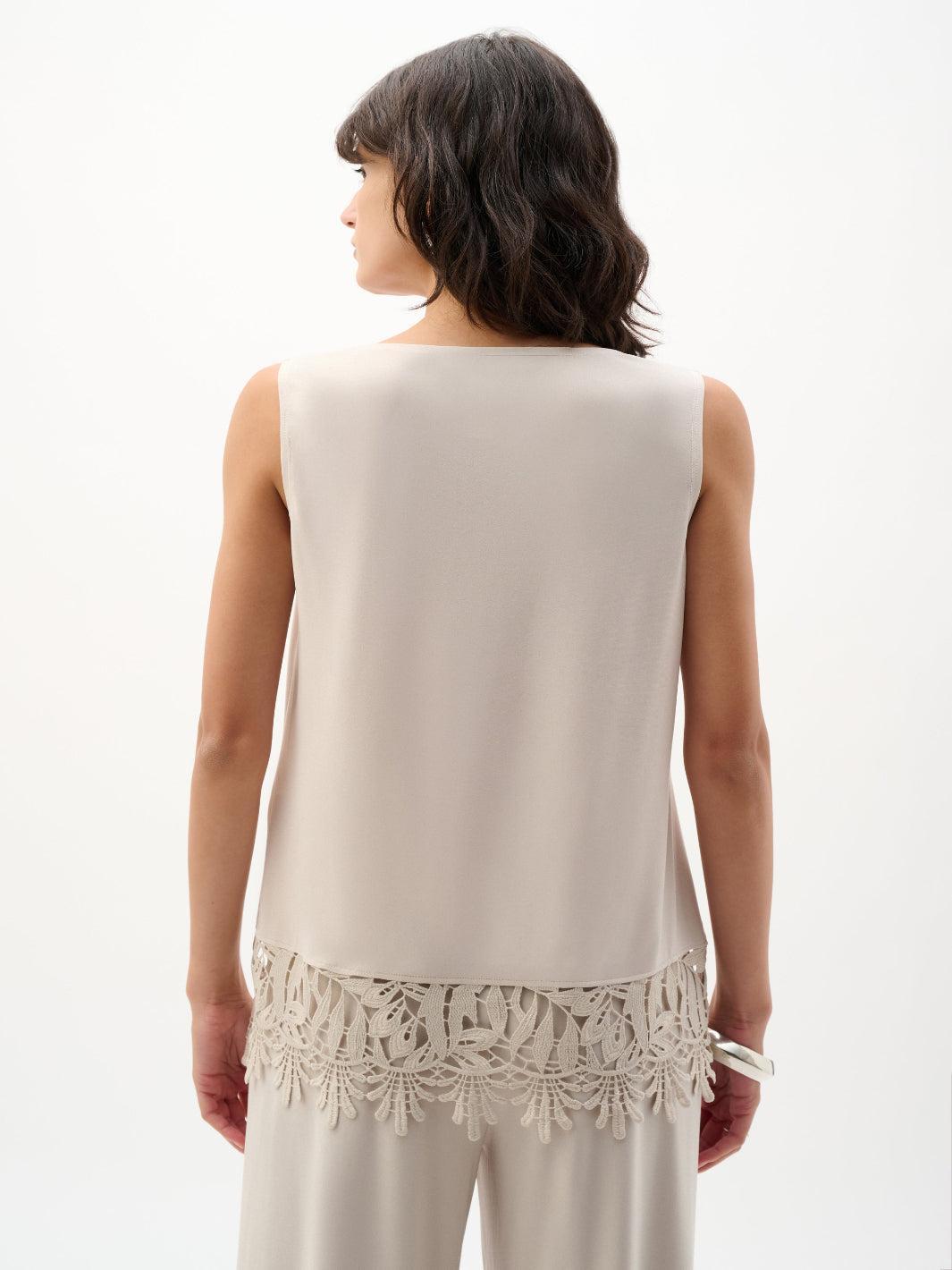 Joseph Ribkoff Sleeveless Top In Moonstone 262094-Nicola Ross