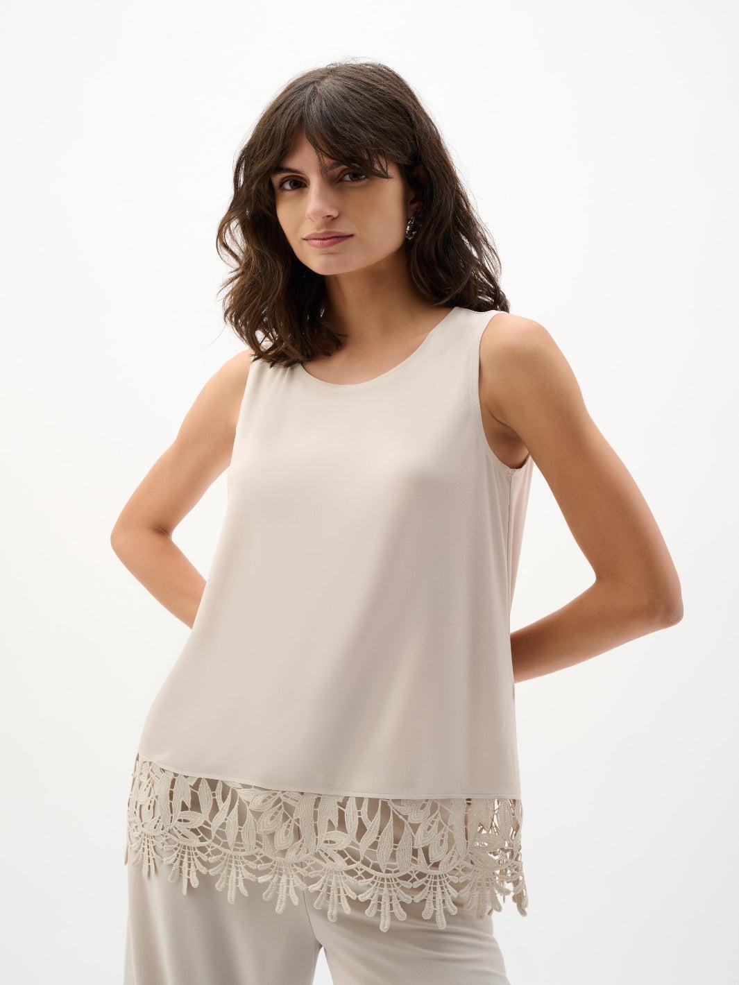 Joseph Ribkoff Sleeveless Top In Moonstone 262094-Nicola Ross