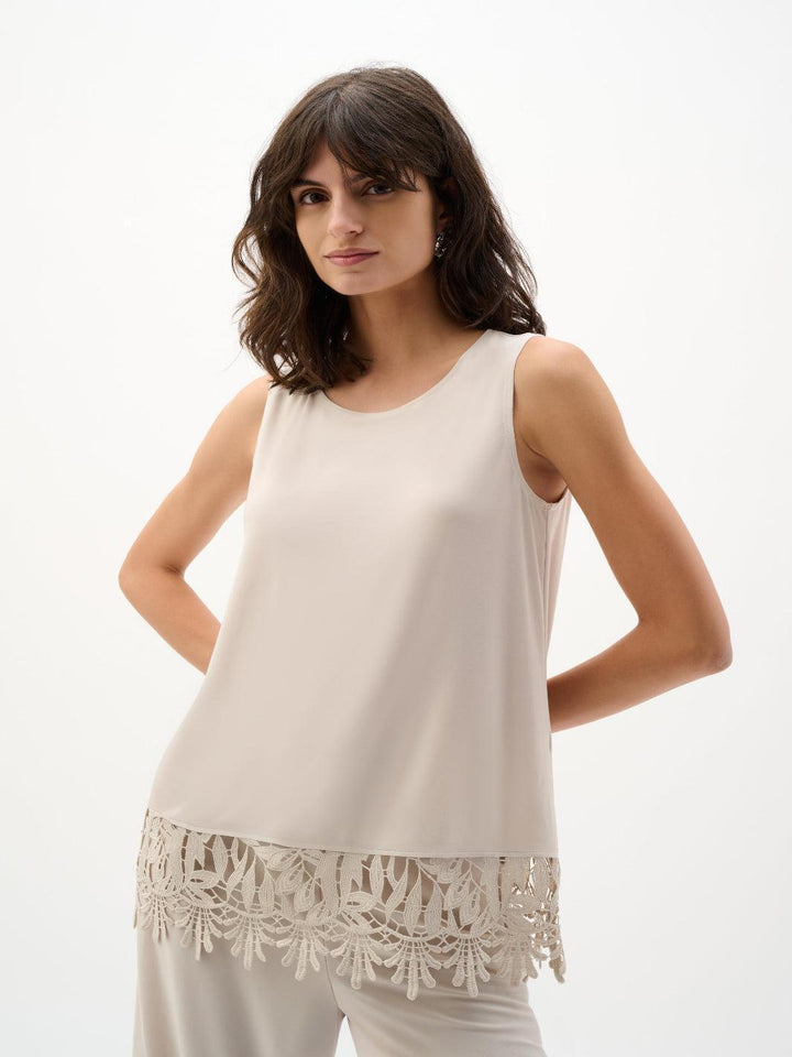 Joseph Ribkoff Sleeveless Top In Moonstone 262094-Nicola Ross