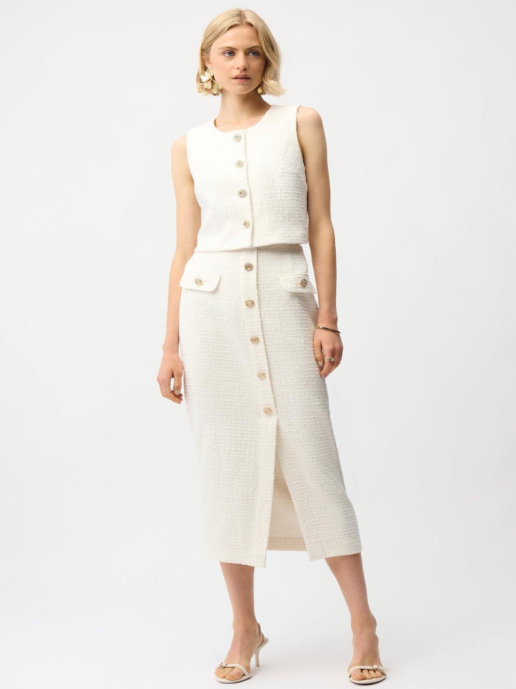 Joseph Ribkoff Sleeveless Top In Off-White 261300-Nicola Ross