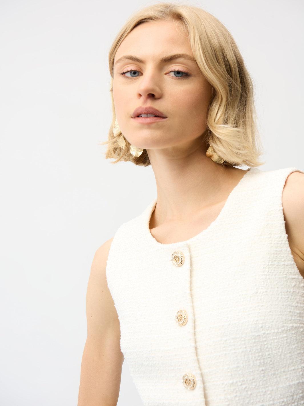 Joseph Ribkoff Sleeveless Top In Off-White 261300-Nicola Ross