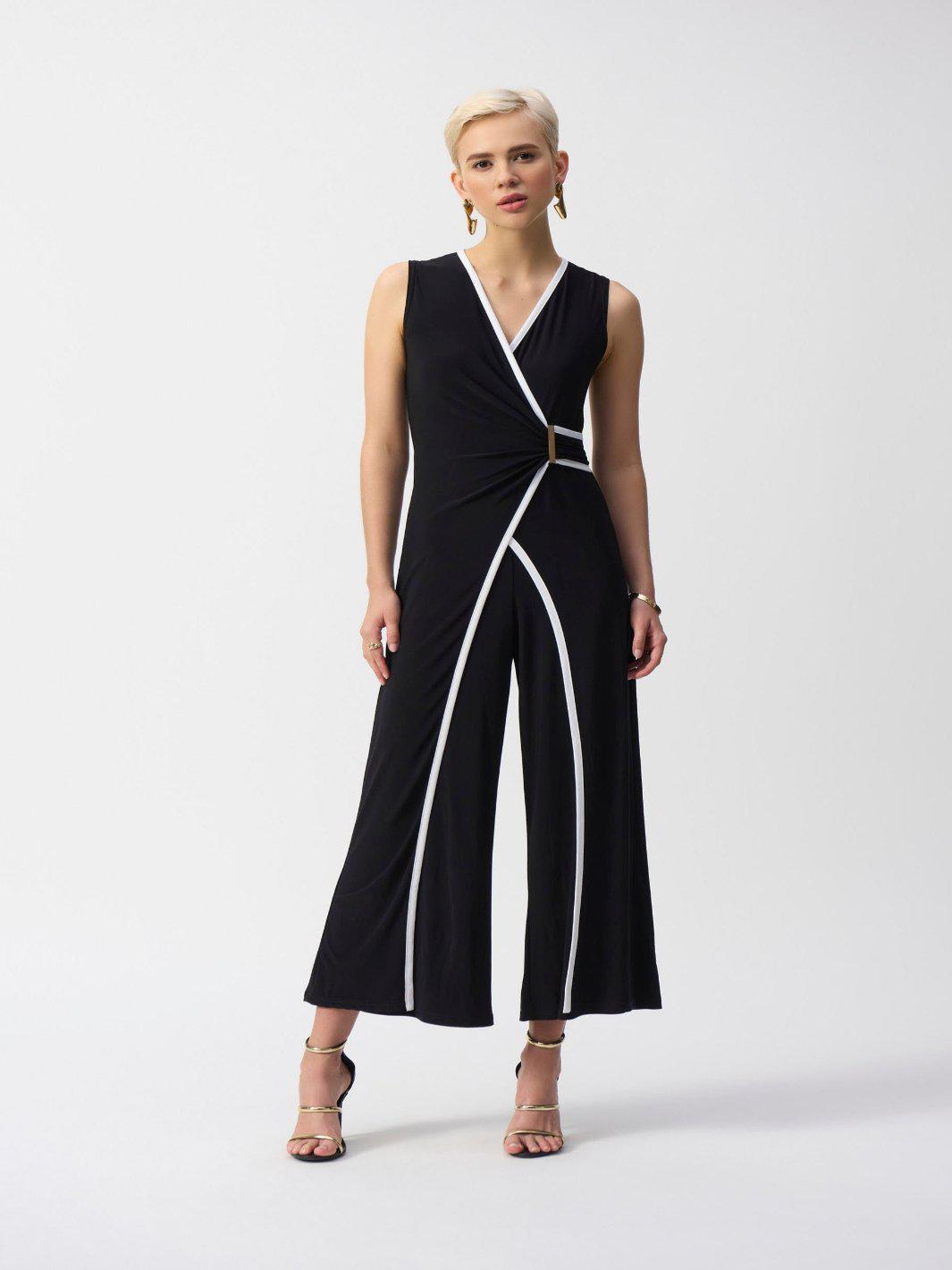 Joseph Ribkoff Sleeveless V-neck Jumpsuit 251048-Nicola Ross