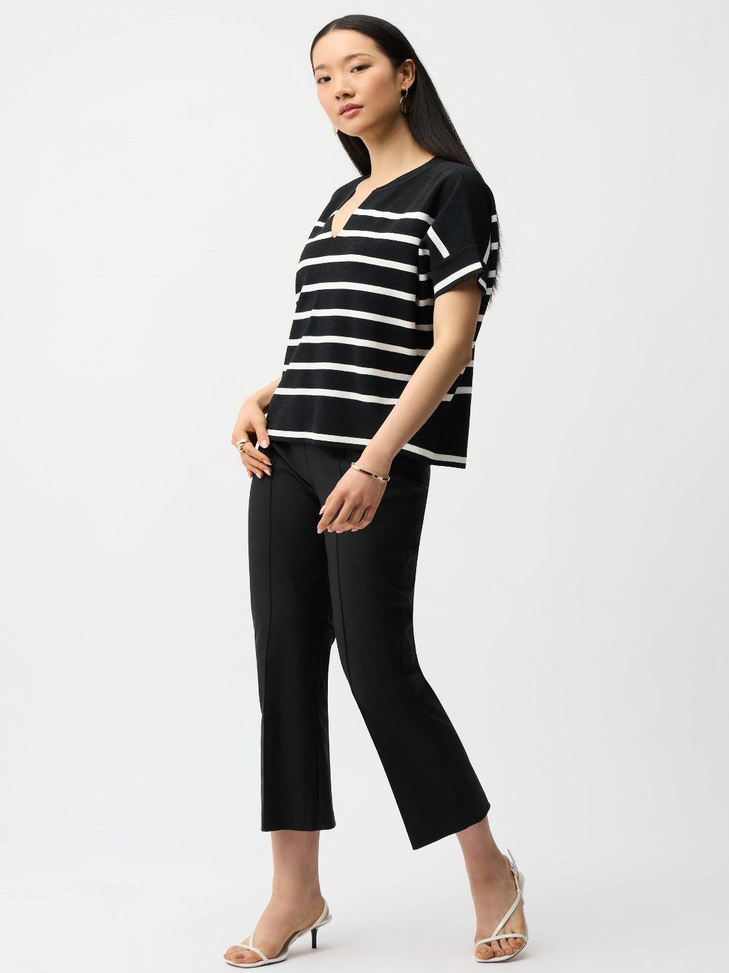 Joseph Ribkoff Slim Ankle-length Trousers In Black 261082-Nicola Ross