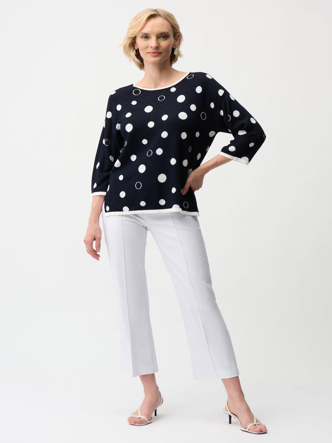 Joseph Ribkoff Slim Ankle-length Trousers In White 261082-Nicola Ross