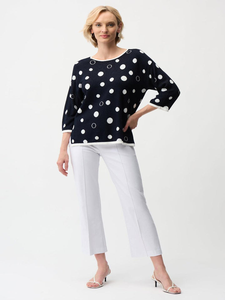 Joseph Ribkoff Slim Ankle-length Trousers In White 261082-Nicola Ross