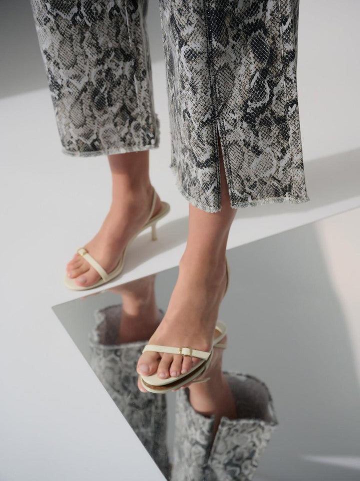 Joseph Ribkoff Snake Print Trousers In Beige/Multi 252938-Nicola Ross