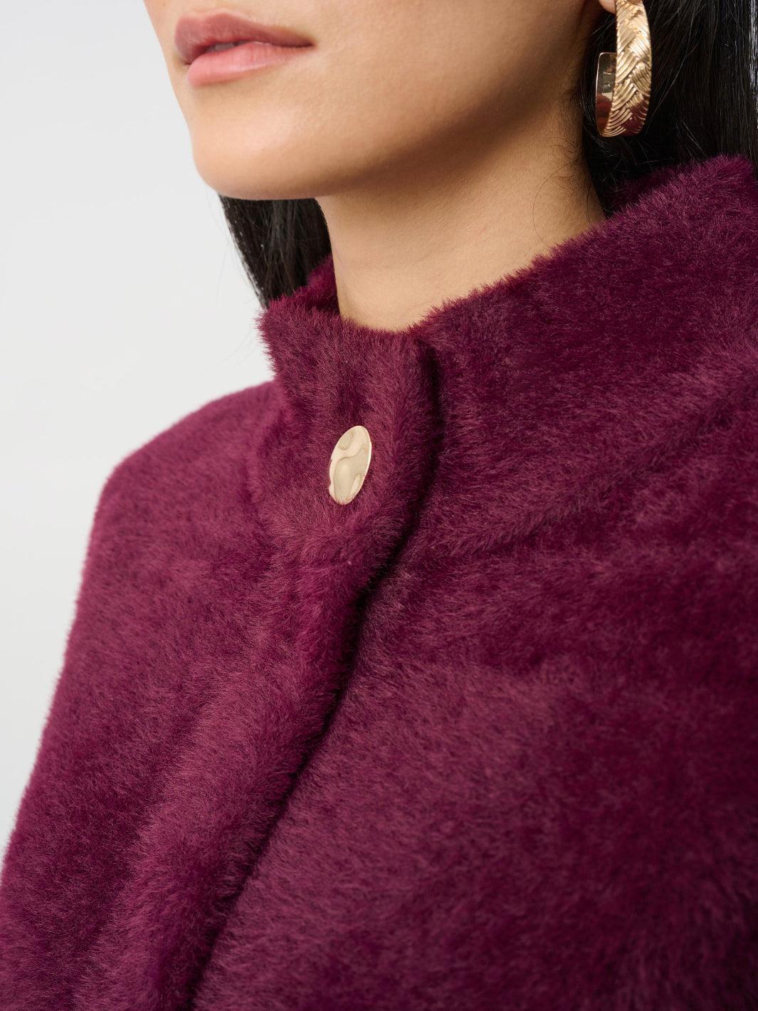 Joseph Ribkoff Soft Touch Coat In Elderberry 263955-Nicola Ross