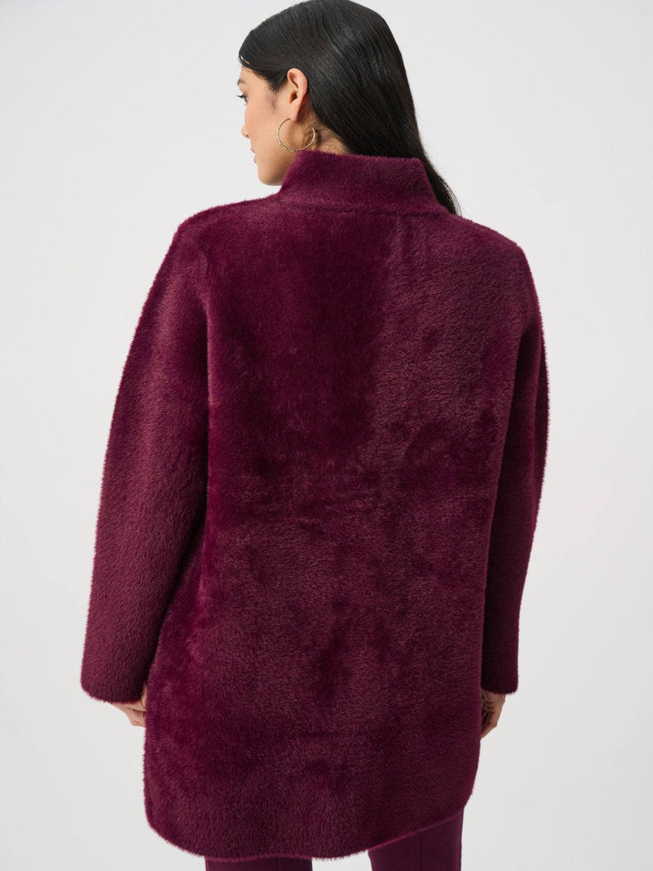 Joseph Ribkoff Soft Touch Coat In Elderberry 263955-Nicola Ross