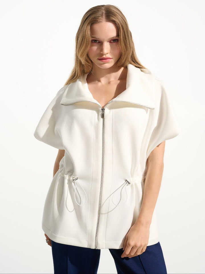 Joseph Ribkoff Sporty Jacket In Off White 261638-Nicola Ross