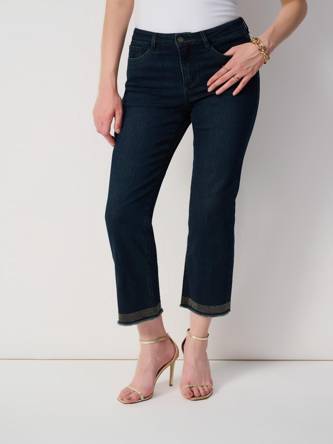 Joseph Ribkoff Straight Ankle-length Jeans In Indigo 251931-Nicola Ross