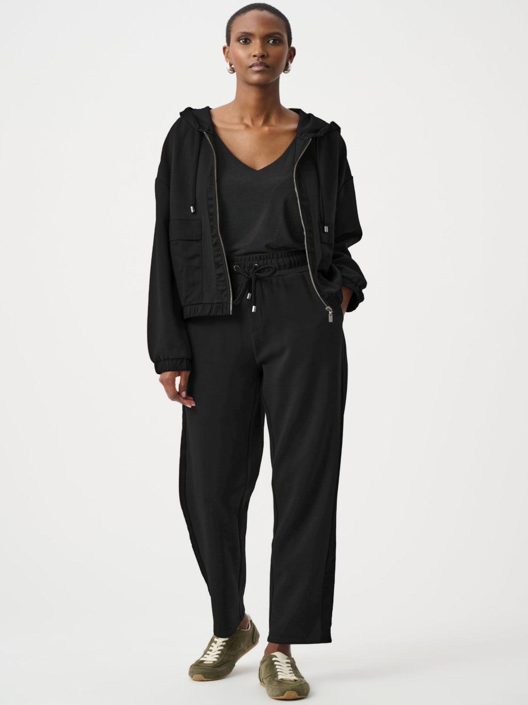 Joseph Ribkoff Straight Leg Lounge Trousers In Black 263623-Nicola Ross