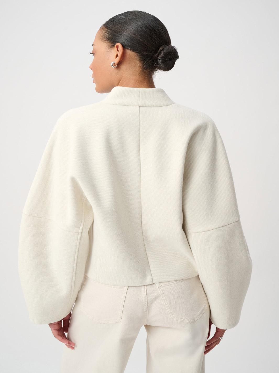 Joseph Ribkoff Structured Jacket In Oatmeal 264043-Nicola Ross