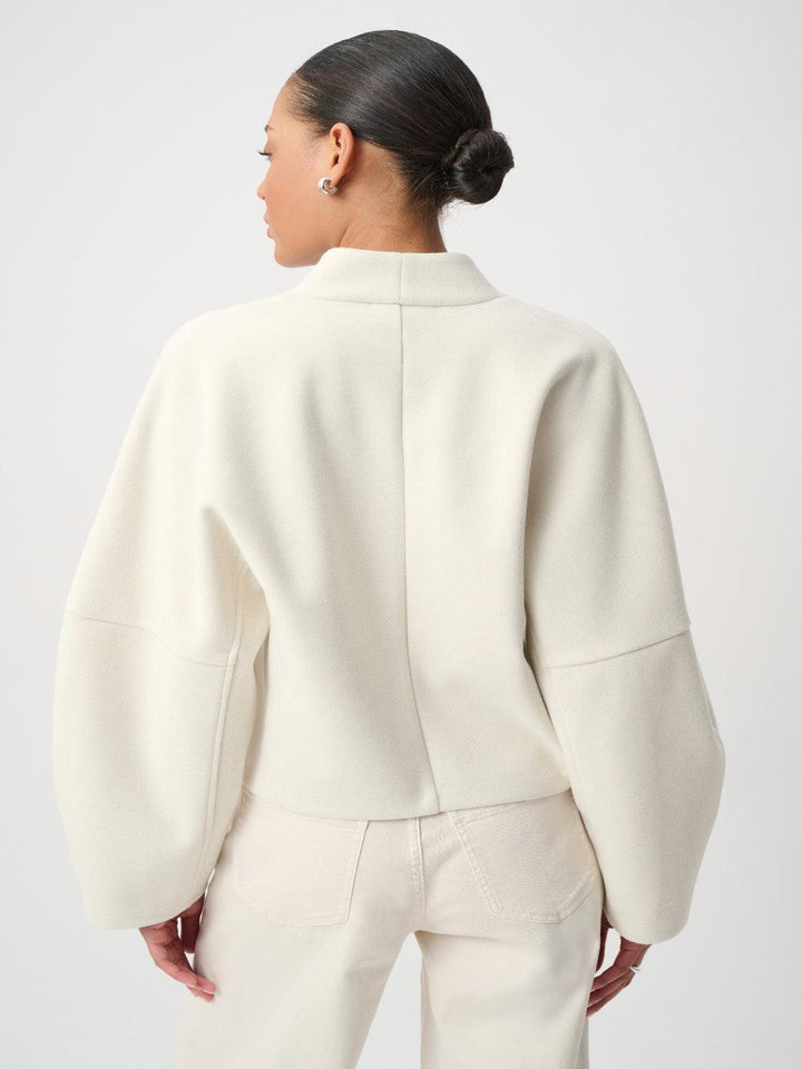 Joseph Ribkoff Structured Jacket In Oatmeal 264043-Nicola Ross