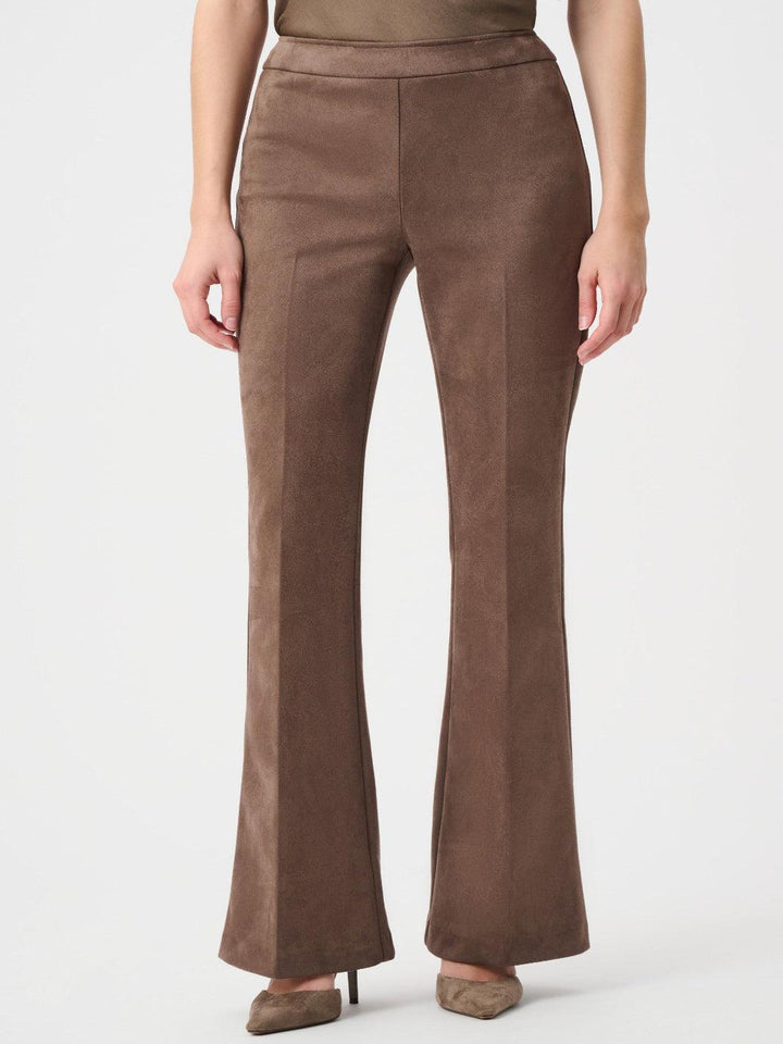 Joseph Ribkoff Suede Effect Flared Trouser In Mink 263160-Nicola Ross