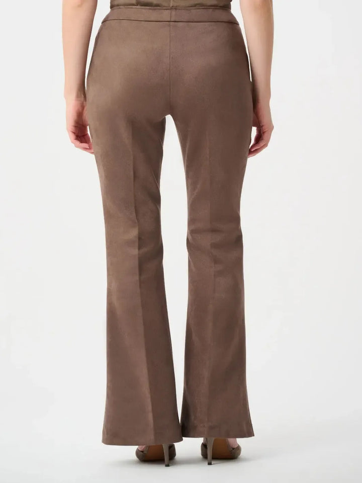 Joseph Ribkoff Suede Effect Flared Trouser In Mink 263160-Nicola Ross