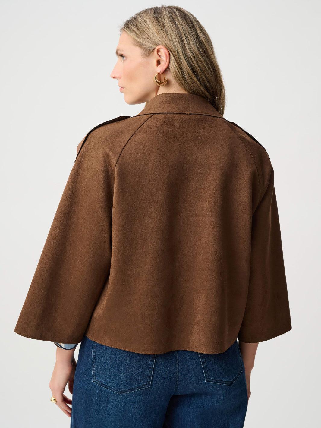 Joseph Ribkoff Suede-Effect Jacket In Brown 263000-Nicola Ross