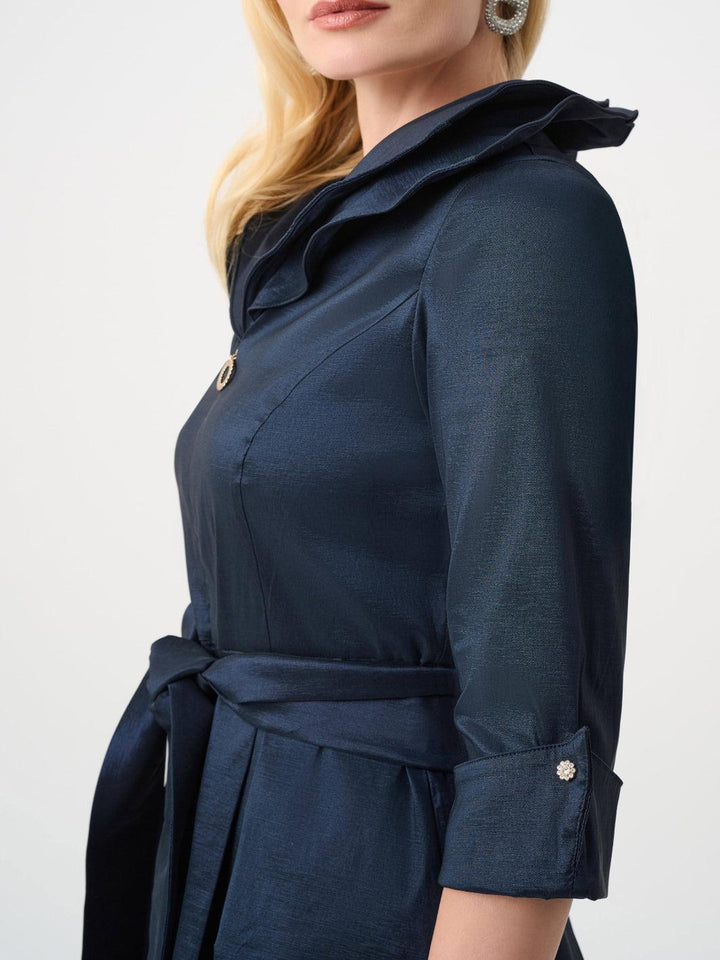 Joseph Ribkoff Taffeta Midi Dress In Midnight Blue 261719F26-Nicola Ross