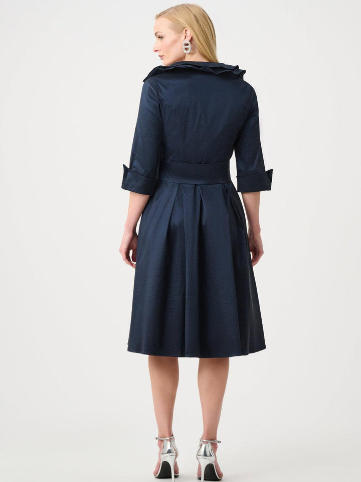 Joseph Ribkoff Taffeta Midi Dress In Midnight Blue 261719F26-Nicola Ross