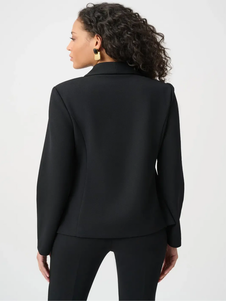 Joseph Ribkoff Tailored Gold Button Blazer In Black 263151-Nicola Ross