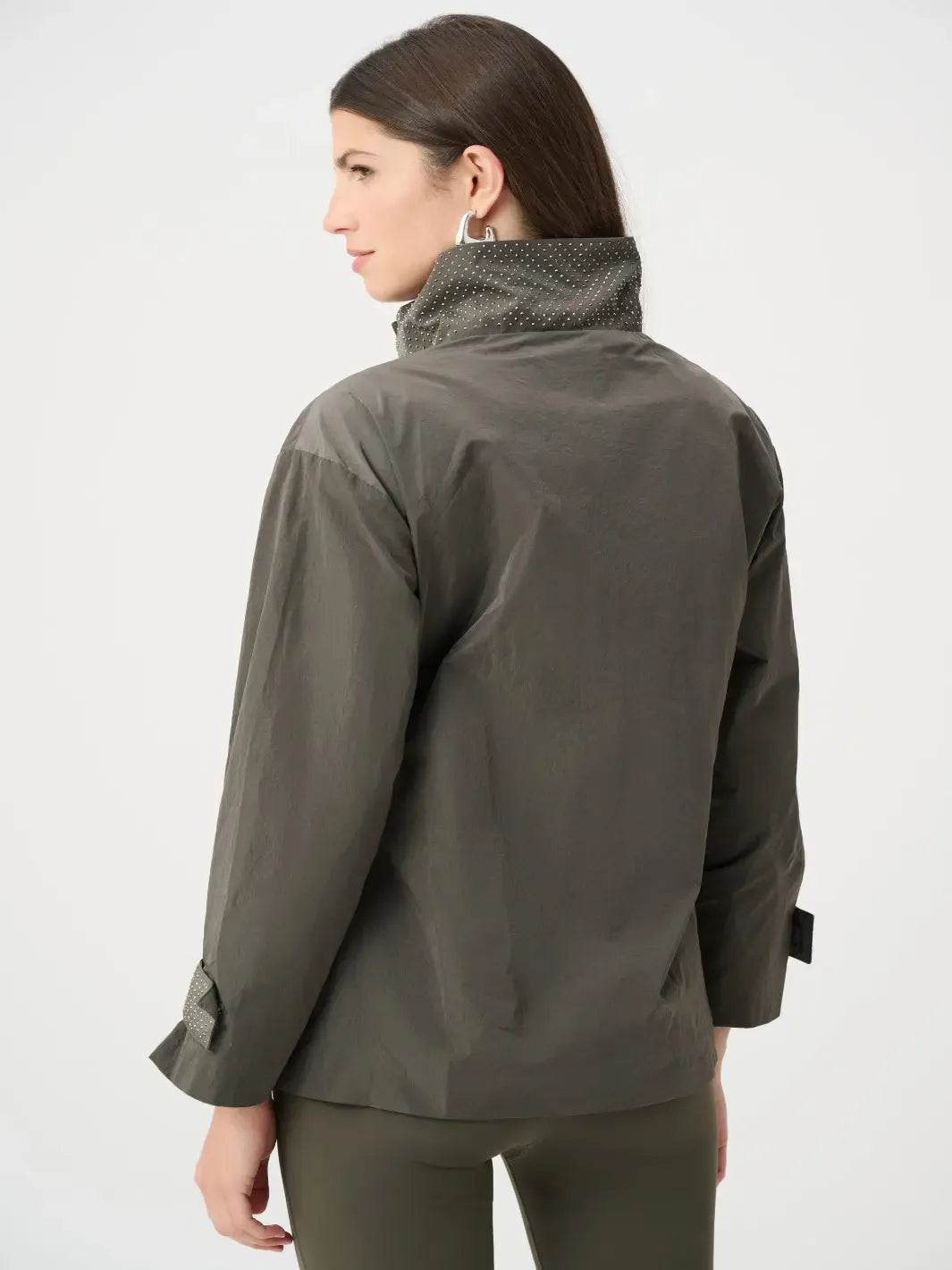 Joseph Ribkoff Utility Jacket with Embellishment In Avocado 263633-Nicola Ross