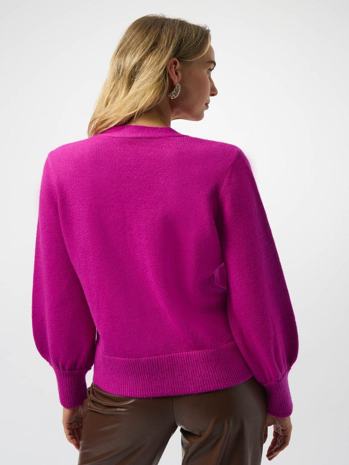 Joseph Ribkoff V-neck Puff-sleeve Blouse In Cosmo 253906-Nicola Ross