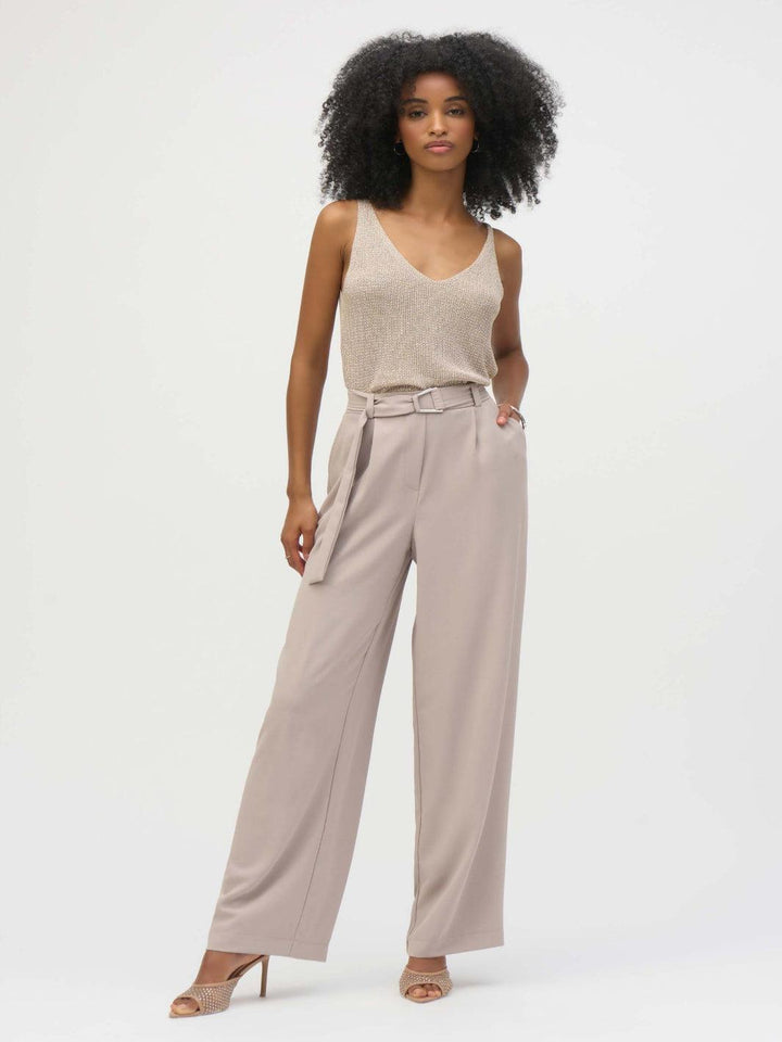 Joseph Ribkoff V-neck Pullover In Champagne 252915-Nicola Ross