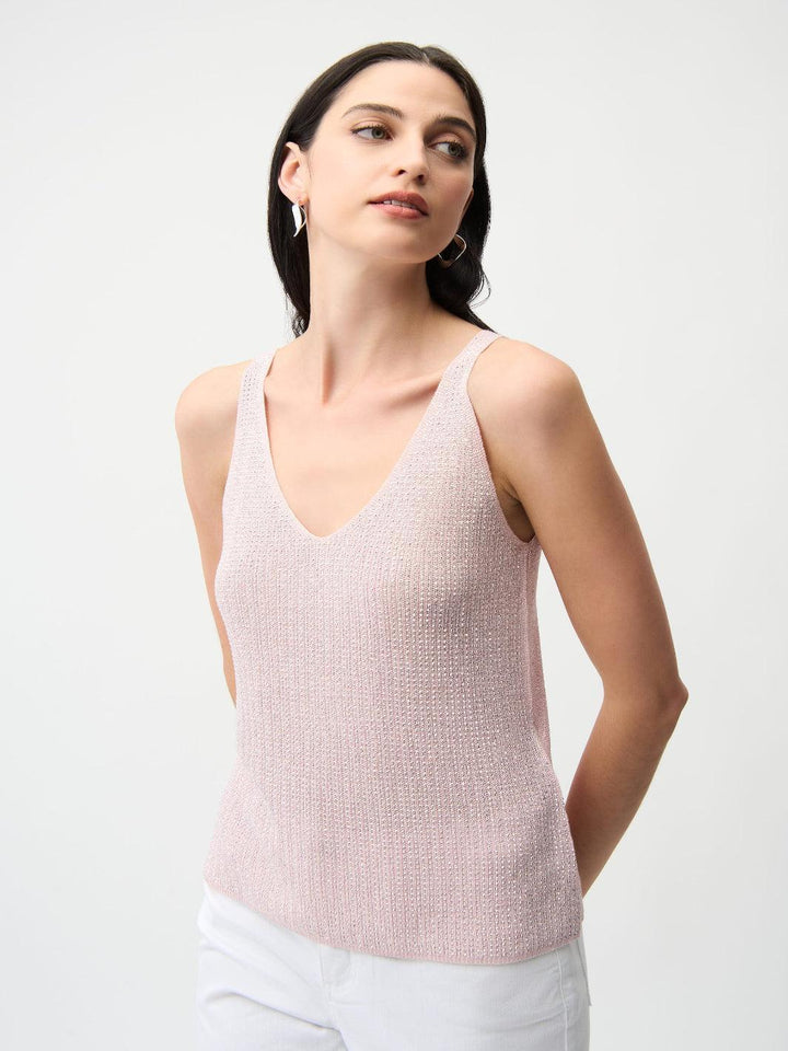 Joseph Ribkoff V-neck Pullover In Petal Pink 252915S26-Nicola Ross