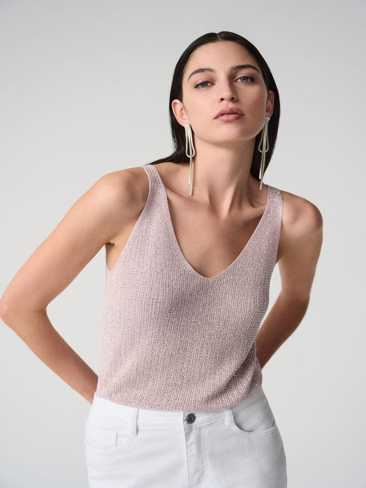 Joseph Ribkoff V-neck Pullover In Petal Pink 252915S26-Nicola Ross