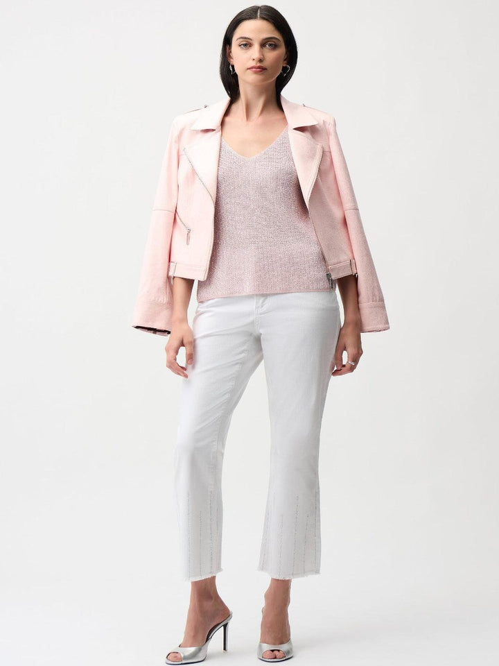 Joseph Ribkoff V-neck Pullover In Petal Pink 252915S26-Nicola Ross