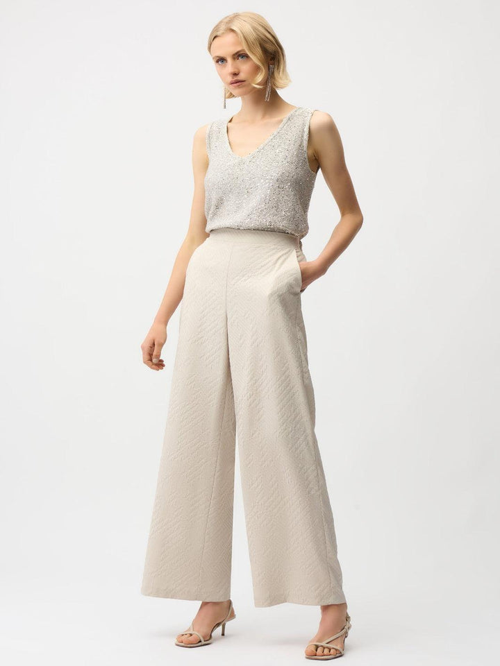 Joseph Ribkoff V-neck Sleeveless Top In Moonstone 261914-Nicola Ross