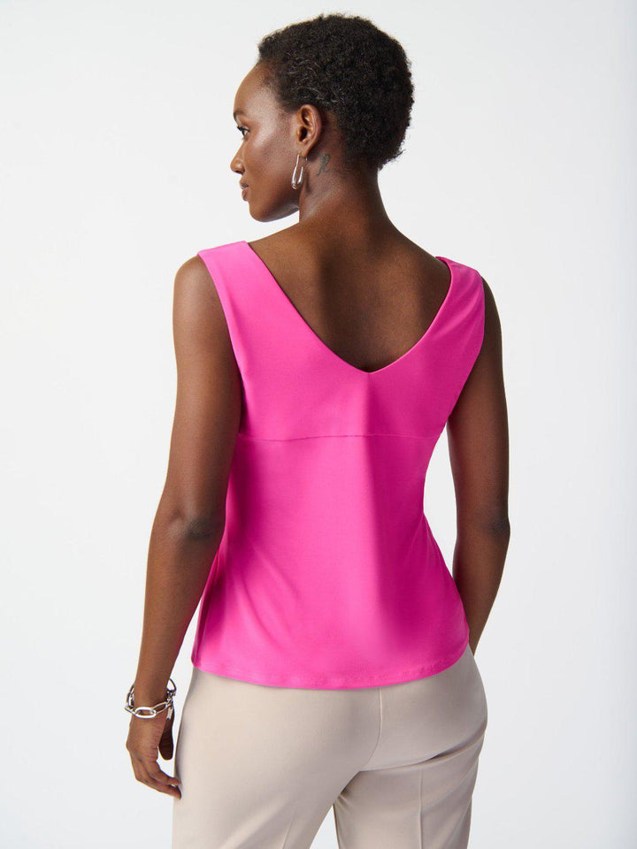 Joseph Ribkoff V-neck Sleeveless Top In Pink 201546-Nicola Ross