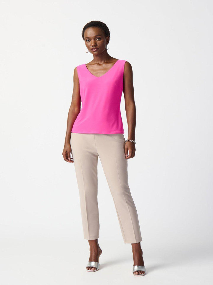 Joseph Ribkoff V-neck Sleeveless Top In Pink 201546-Nicola Ross