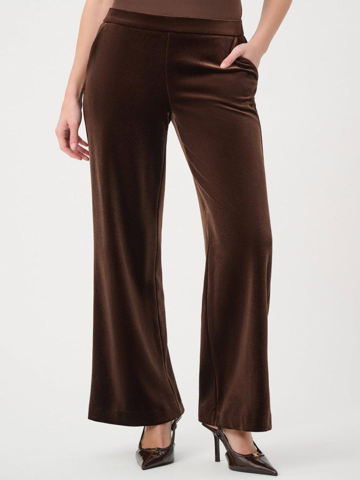 Joseph Ribkoff Velvet Trousers In Brown 264170-Nicola Ross