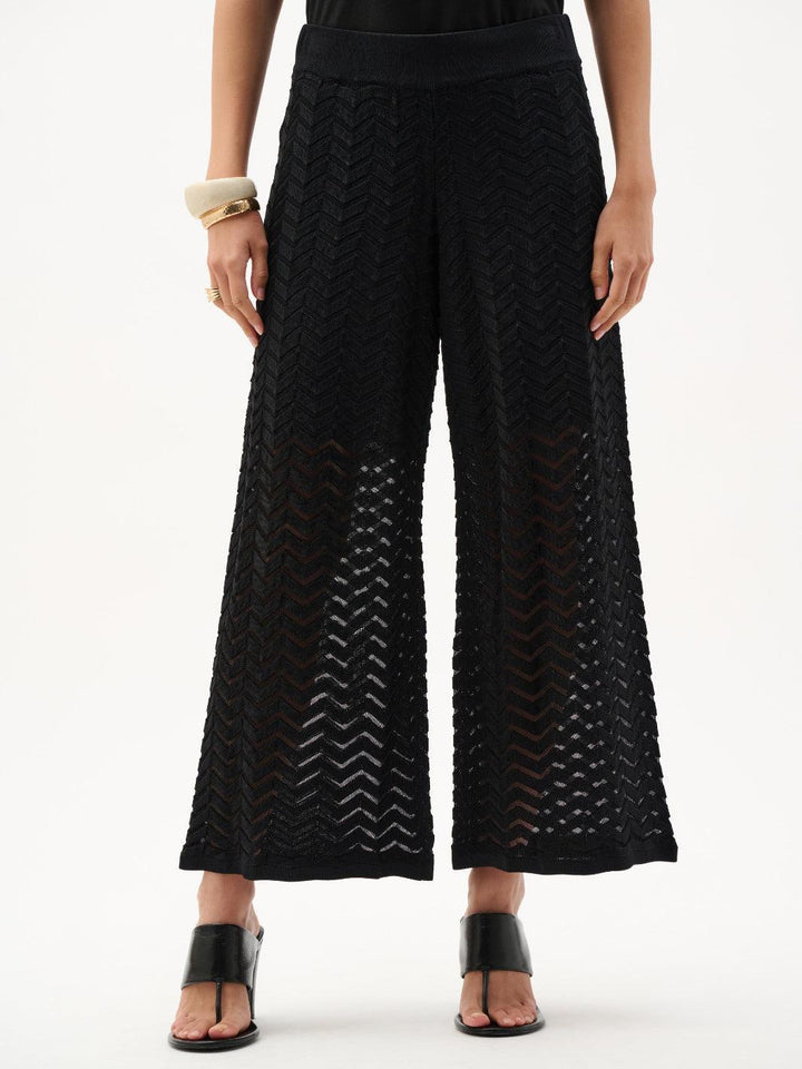 Joseph Ribkoff Wide Leg Pants In Black 262933-Nicola Ross