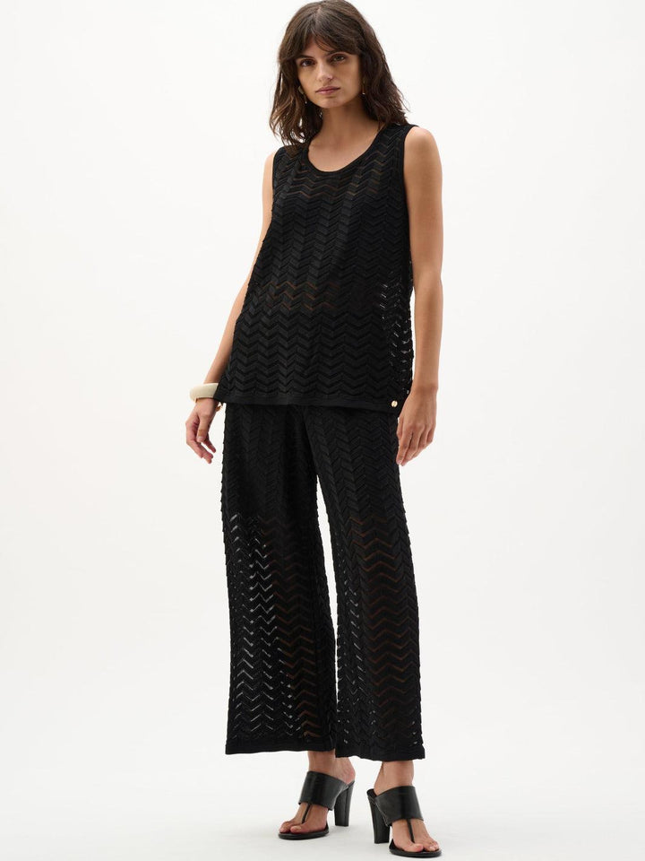 Joseph Ribkoff Wide Leg Pants In Black 262933-Nicola Ross
