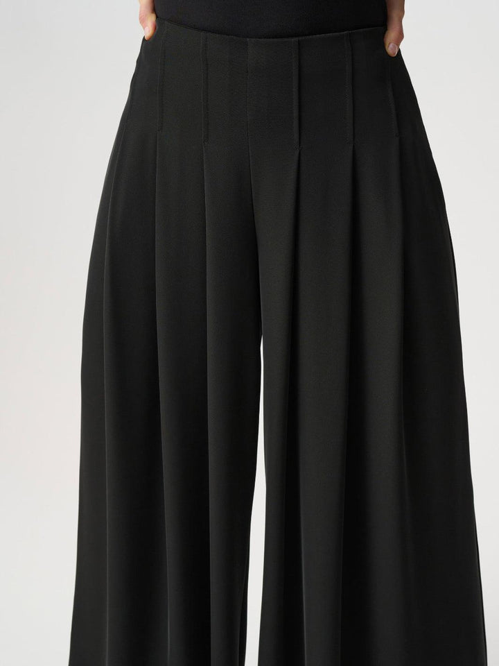 Joseph Ribkoff Wide Leg Trouser In Black 263040-Nicola Ross