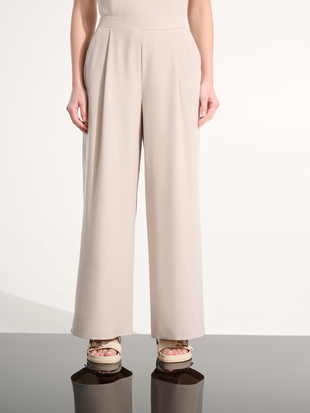 Joseph Ribkoff Wide Leg Trousers In Moonstone 262622-Nicola Ross