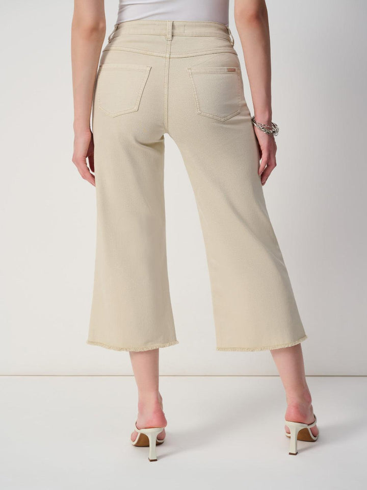 Joseph Ribkoff Wide-leg Cropped Jeans In Moonstone 251901S26-Nicola Ross